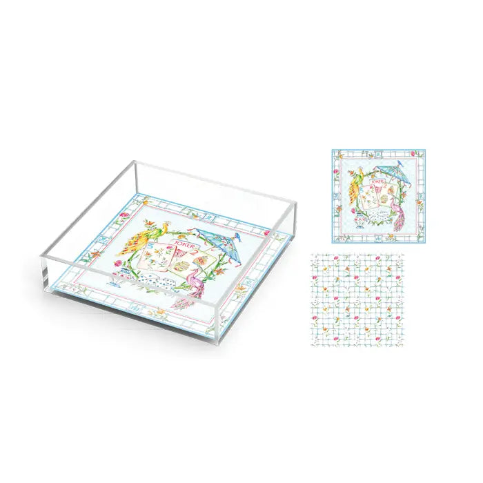 Mahjong Tiles Small Acrylic Tray