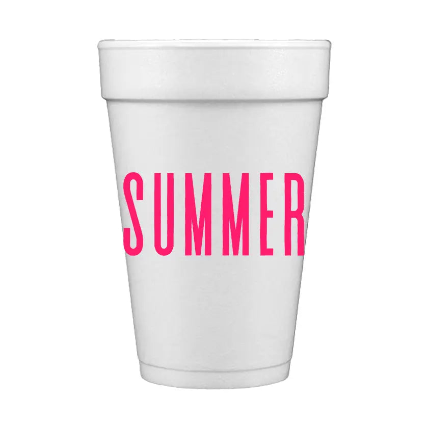 Summer Foam Cups