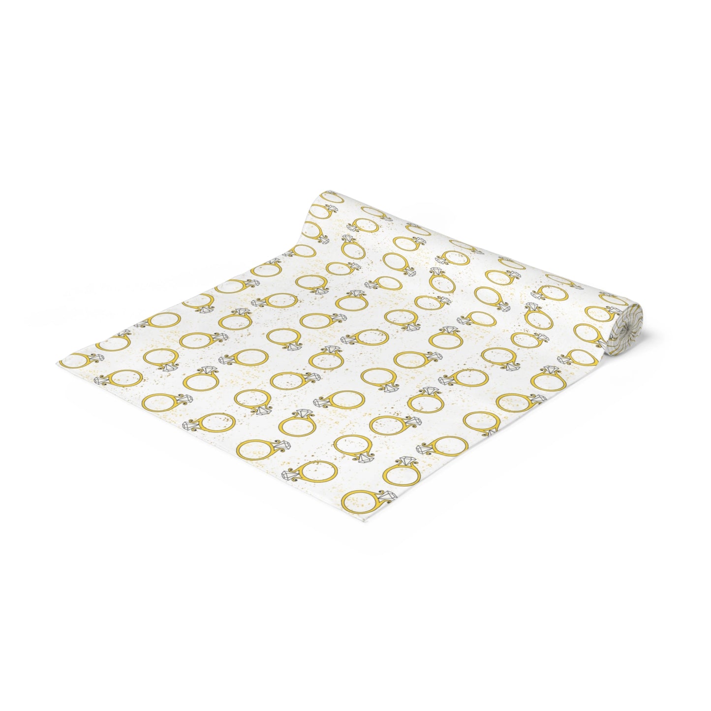 Gold Wedding Ring Table Runner