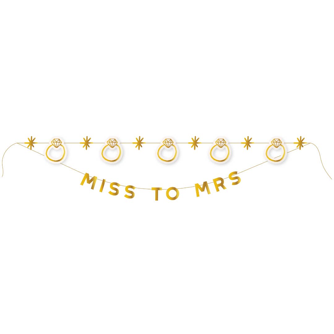 Miss to Mrs Banner Set