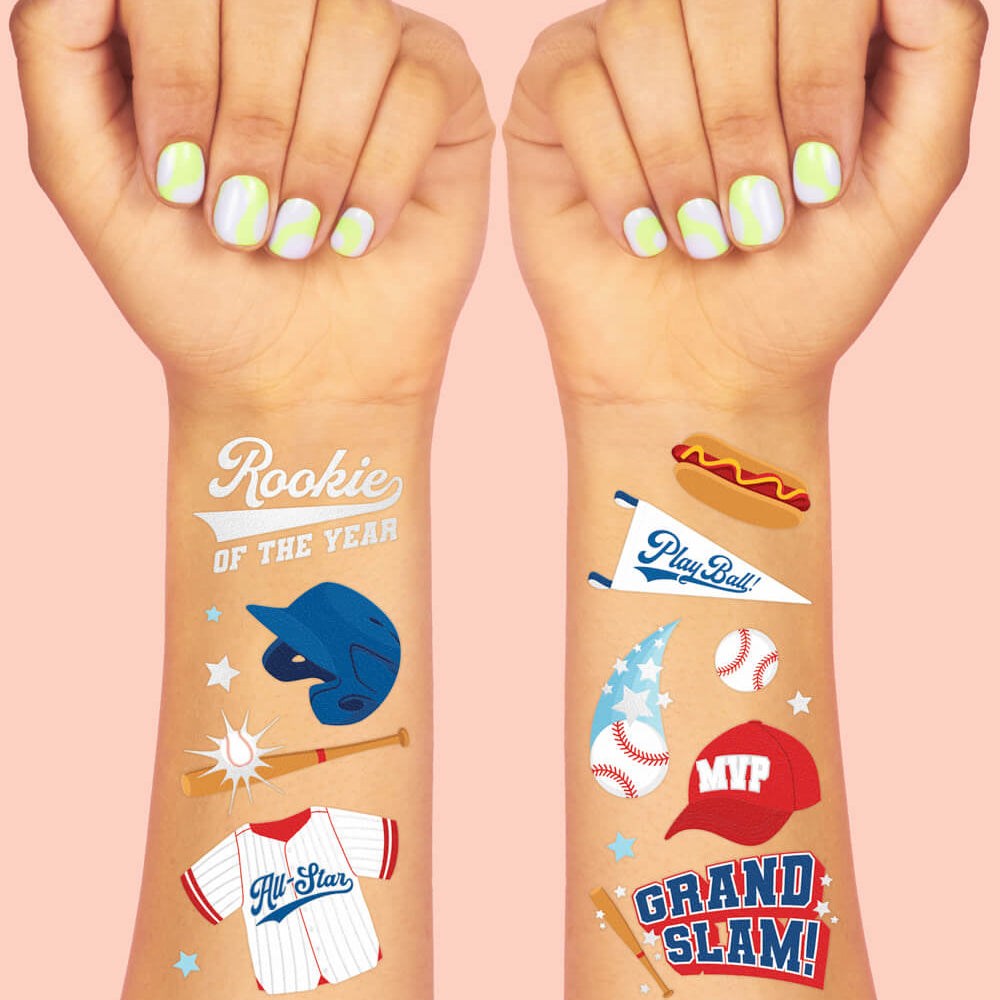 Baseball Temporary Tattoos