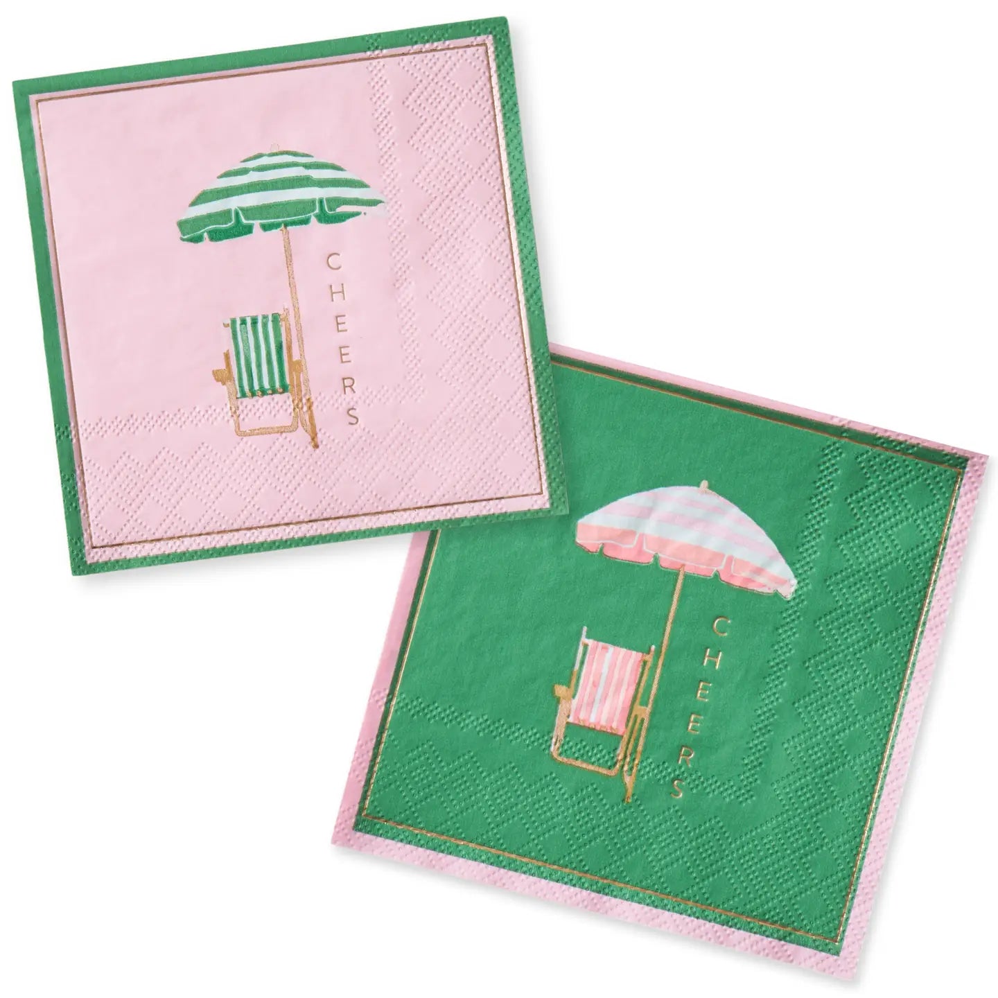 Palm Beach Cheers Cabana Umbrella Cocktail Napkin