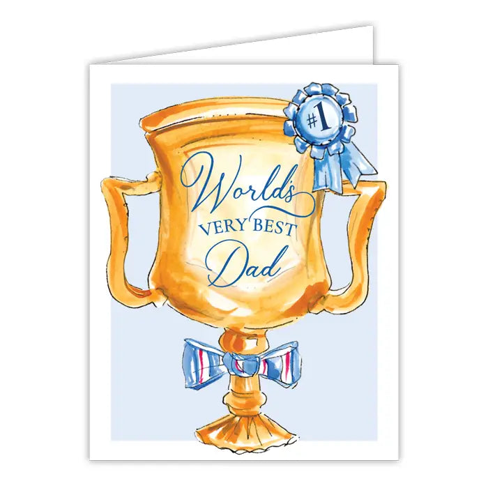 World's Very Best Dad Trophy Card