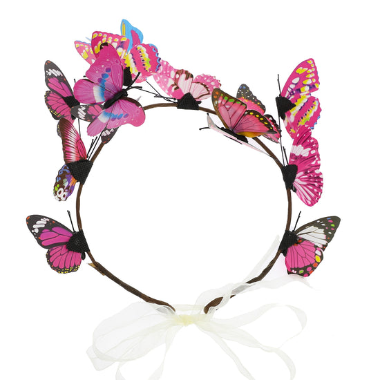 Butterfly Ribbon Closure Headband