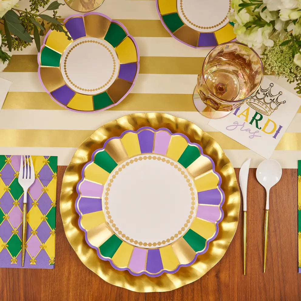 Let's Mardi Dinner Plates