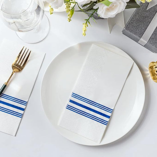 Blue Stripe Guest Towels