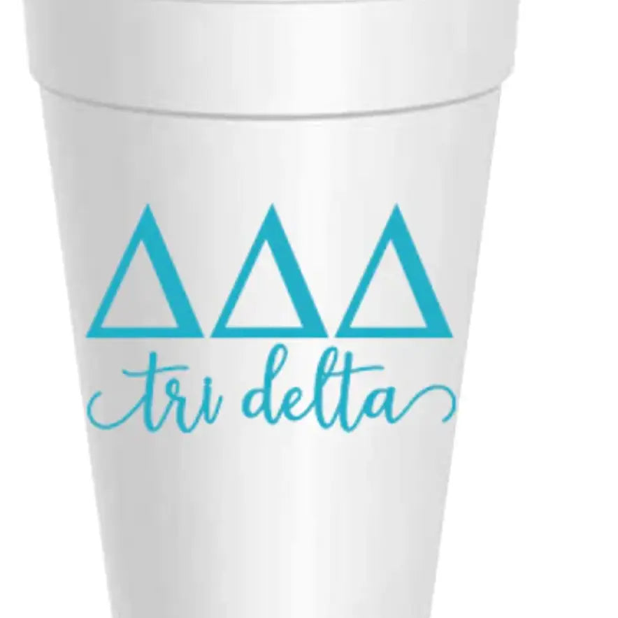 Tri Delta Foam Cups