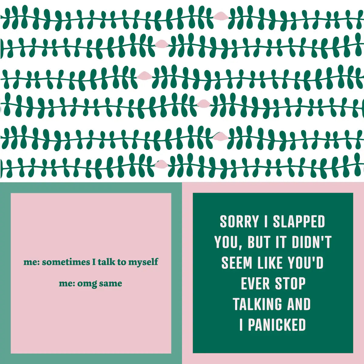Talk To Self/Stop Talking Napkins