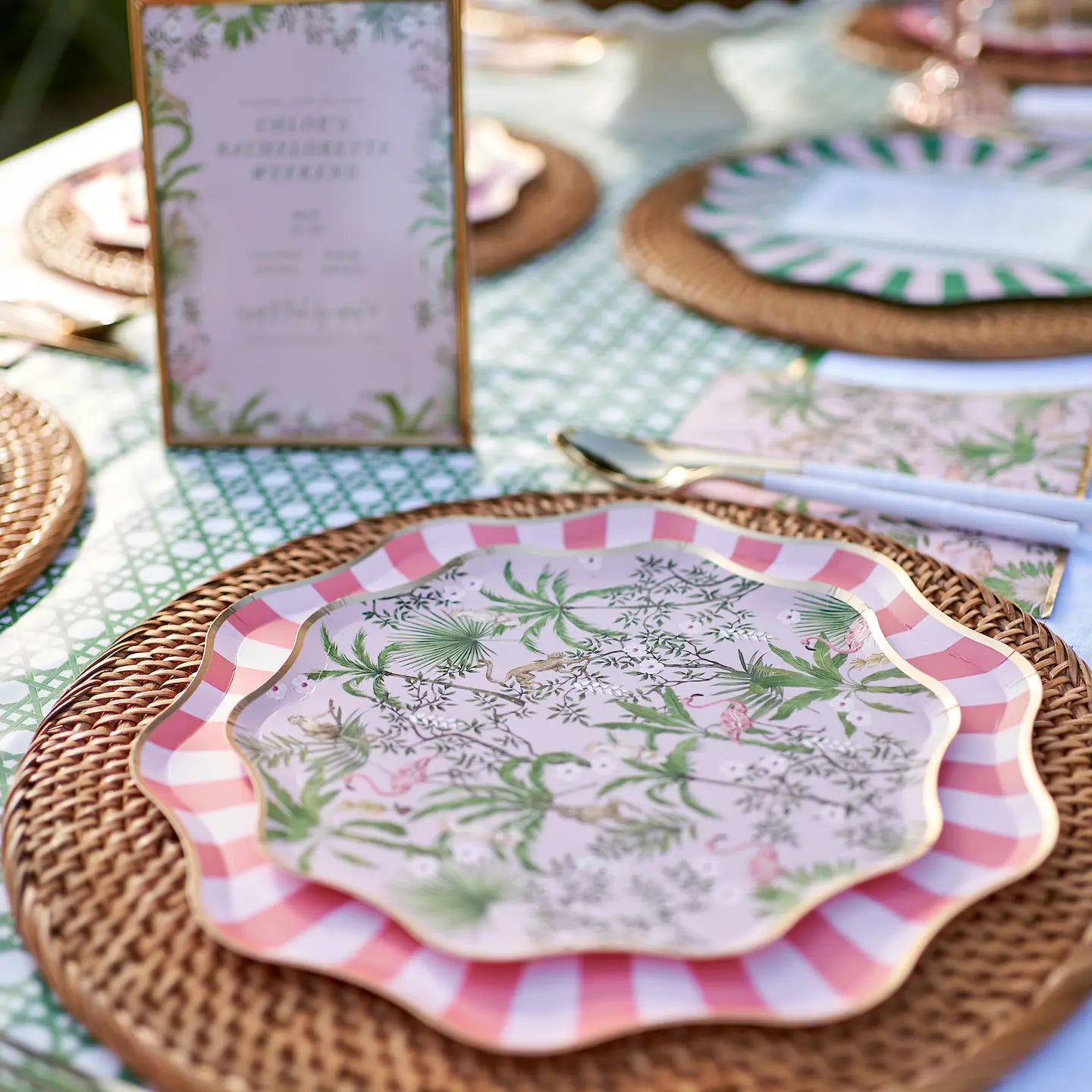 Palm Beach Dessert Paper Plates