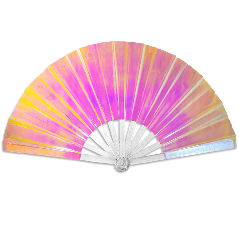 Iridescent Opal Light XL Hand Fan