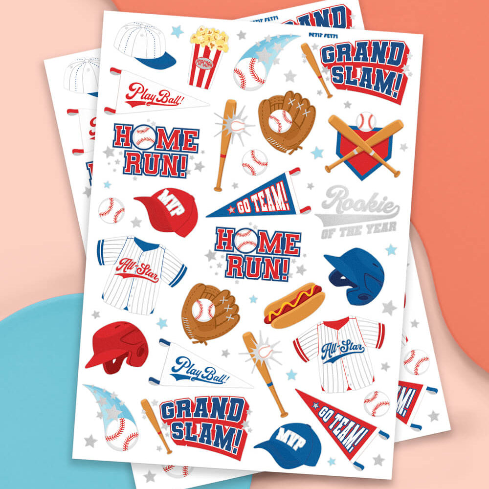 Baseball Temporary Tattoos