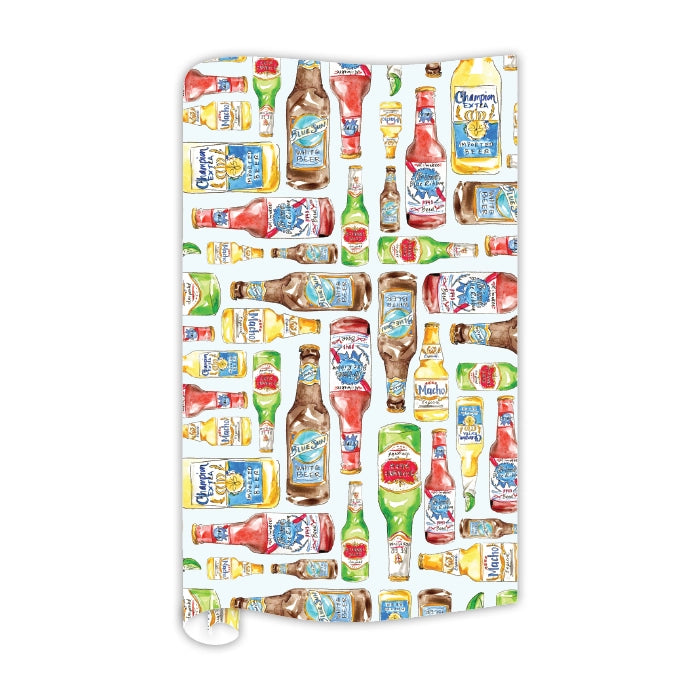 Beer Bottles Pattern Wrapping Paper