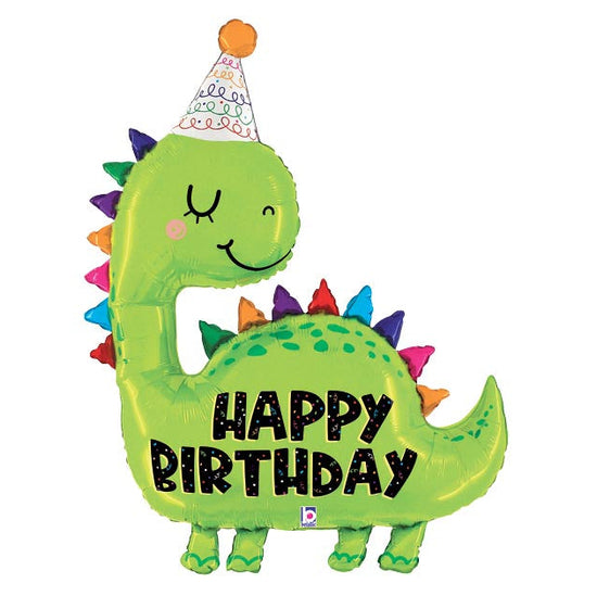 38" Dino Birthday Mylar