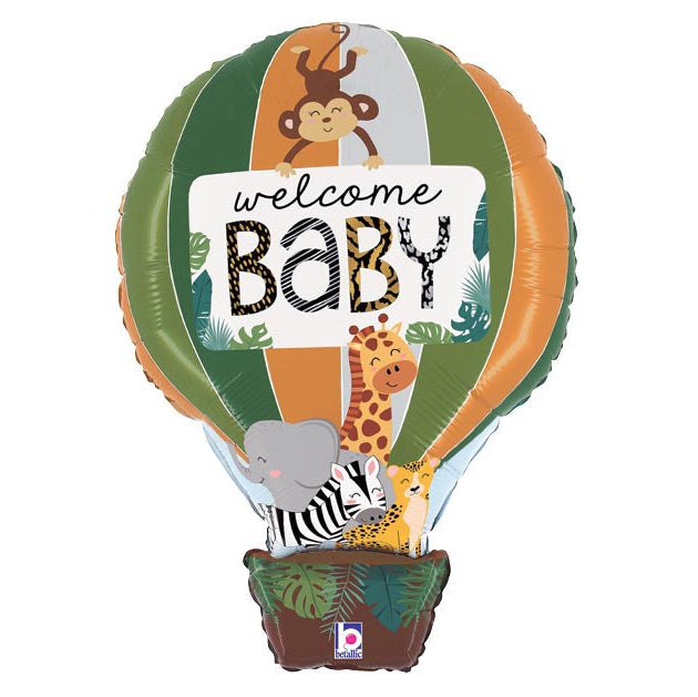 24" Welcome Baby Jungle Mylar