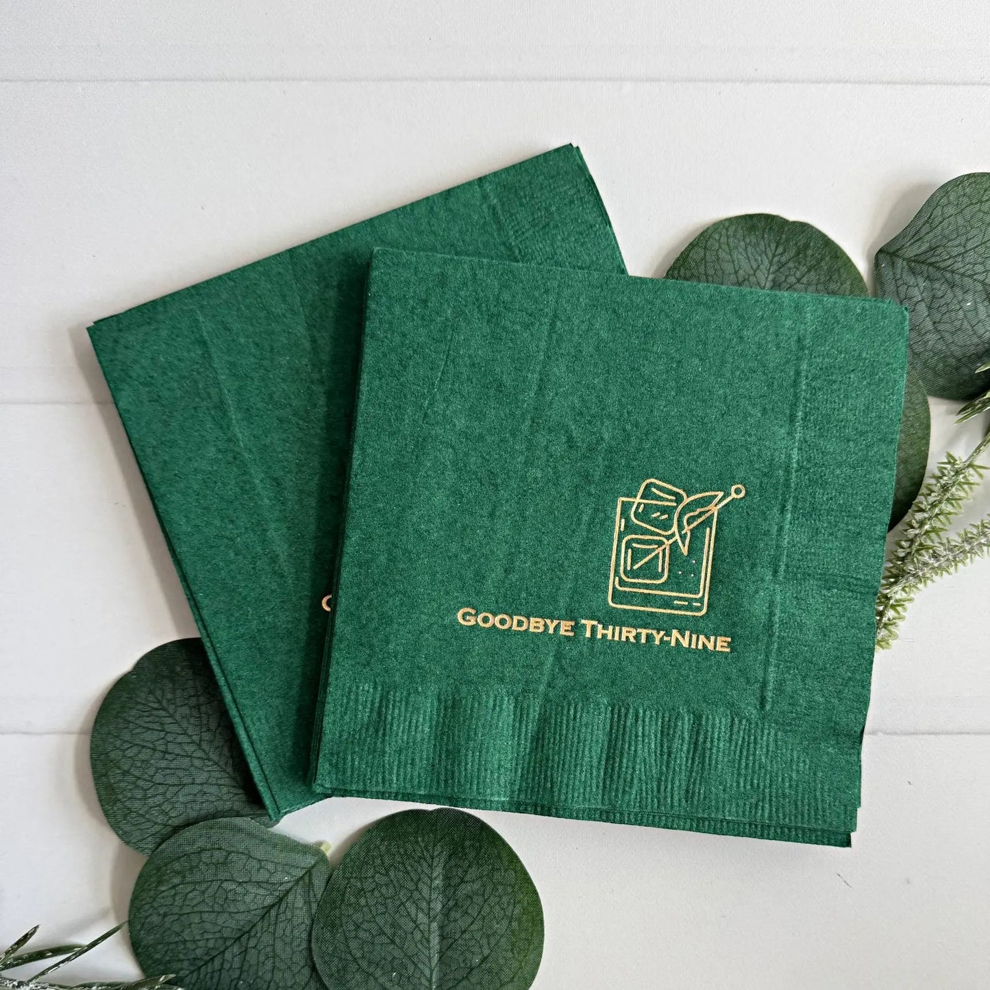 Goodbye 39 Cocktail Napkins