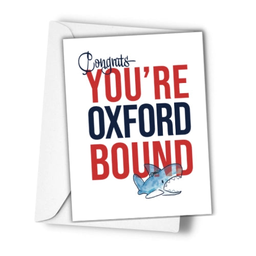 Oxford Bound Greeting Card