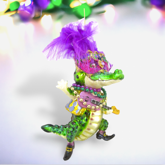 Mr. Crocodile with Mask Ornament