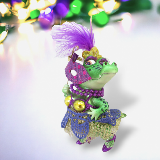 Ms. Crocodile with Mask Ornament