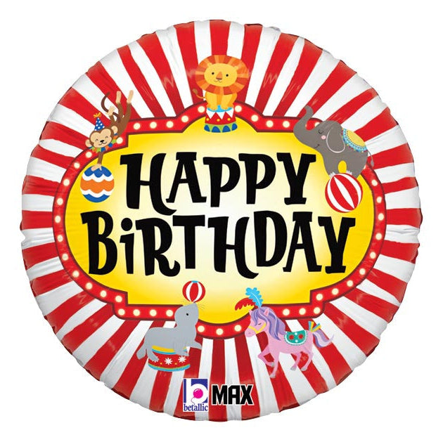 18" Circus Birthday Mylar