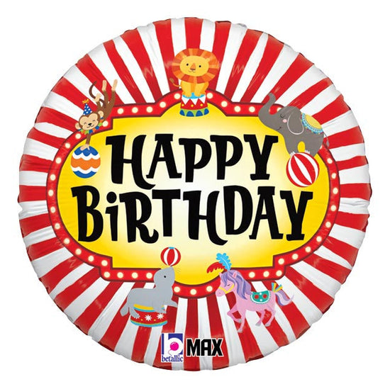 18" Circus Birthday Mylar