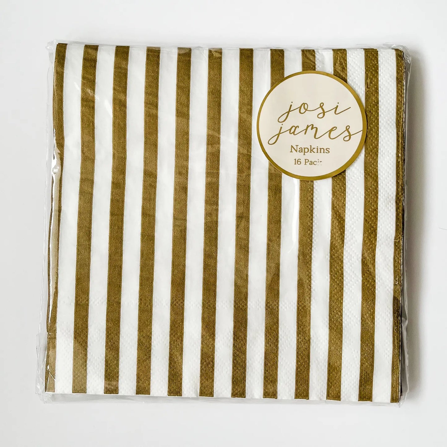 Classic Gold Stripe Large Napkins
