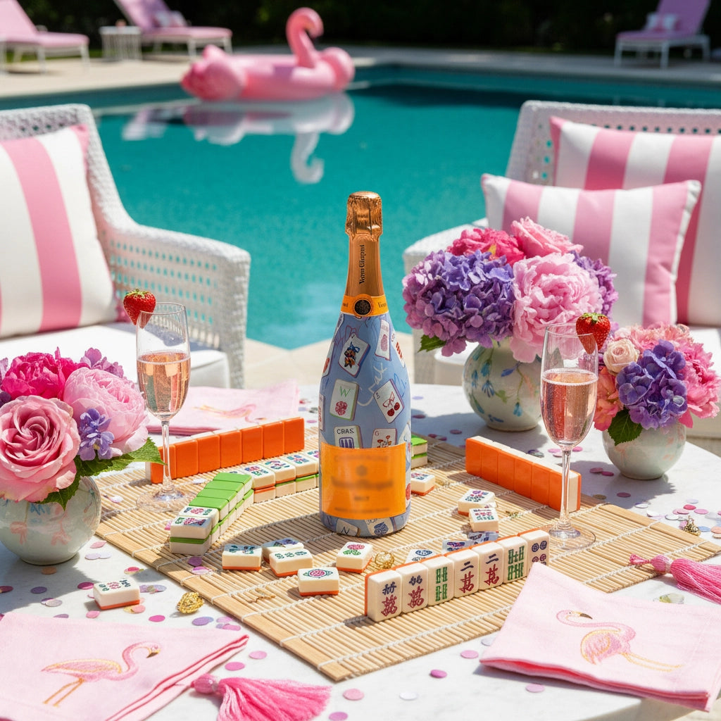 Beau Bottles Pastel Blue Mahjong - Veuve Edition