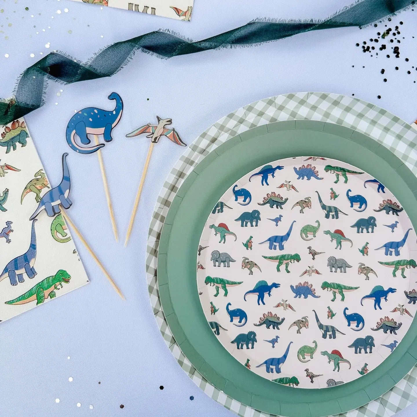Dinosaur Pattern Small Plates