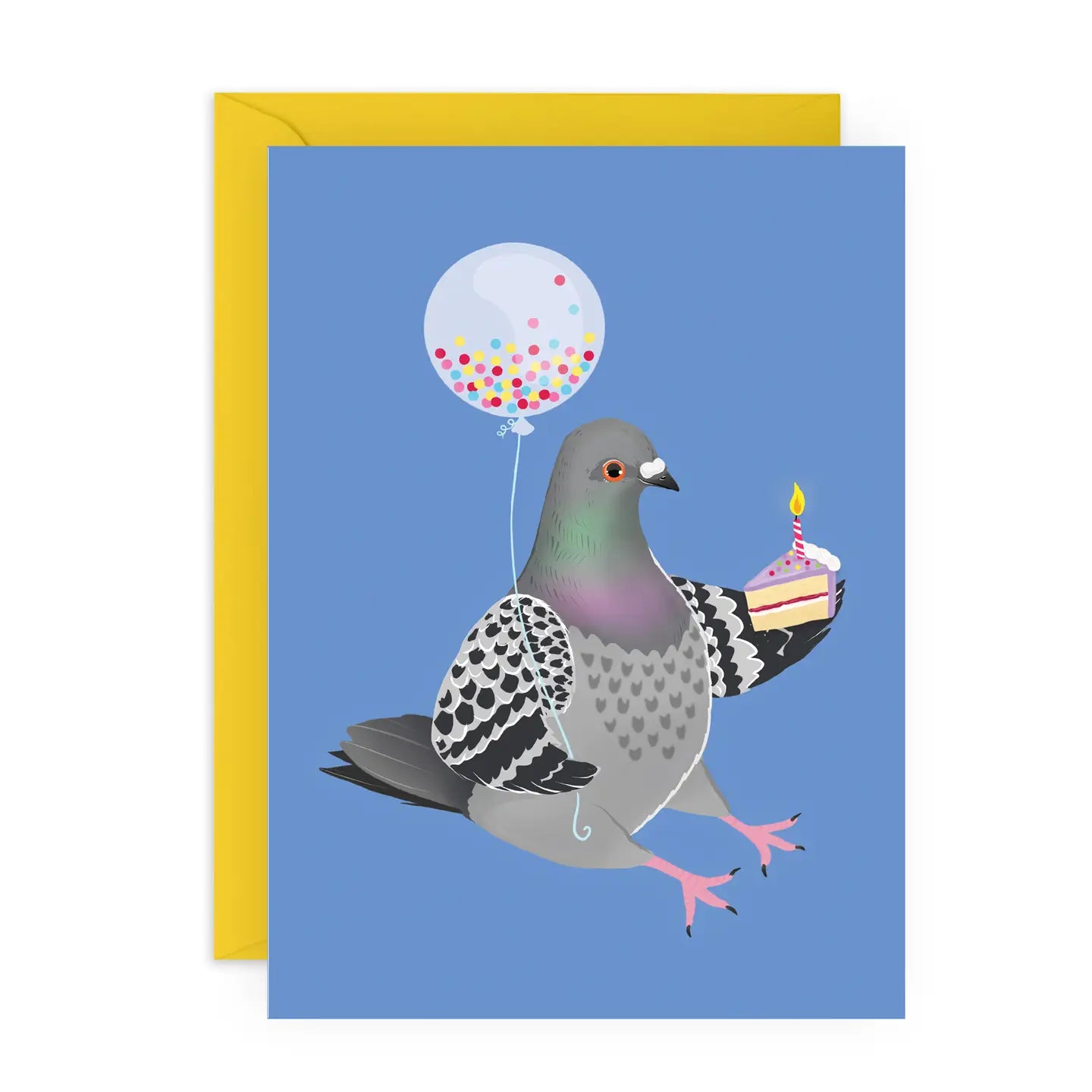 Party Pigeon Card with Stickers