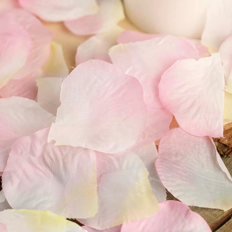 Light Pink Faux Silk Flower Petals