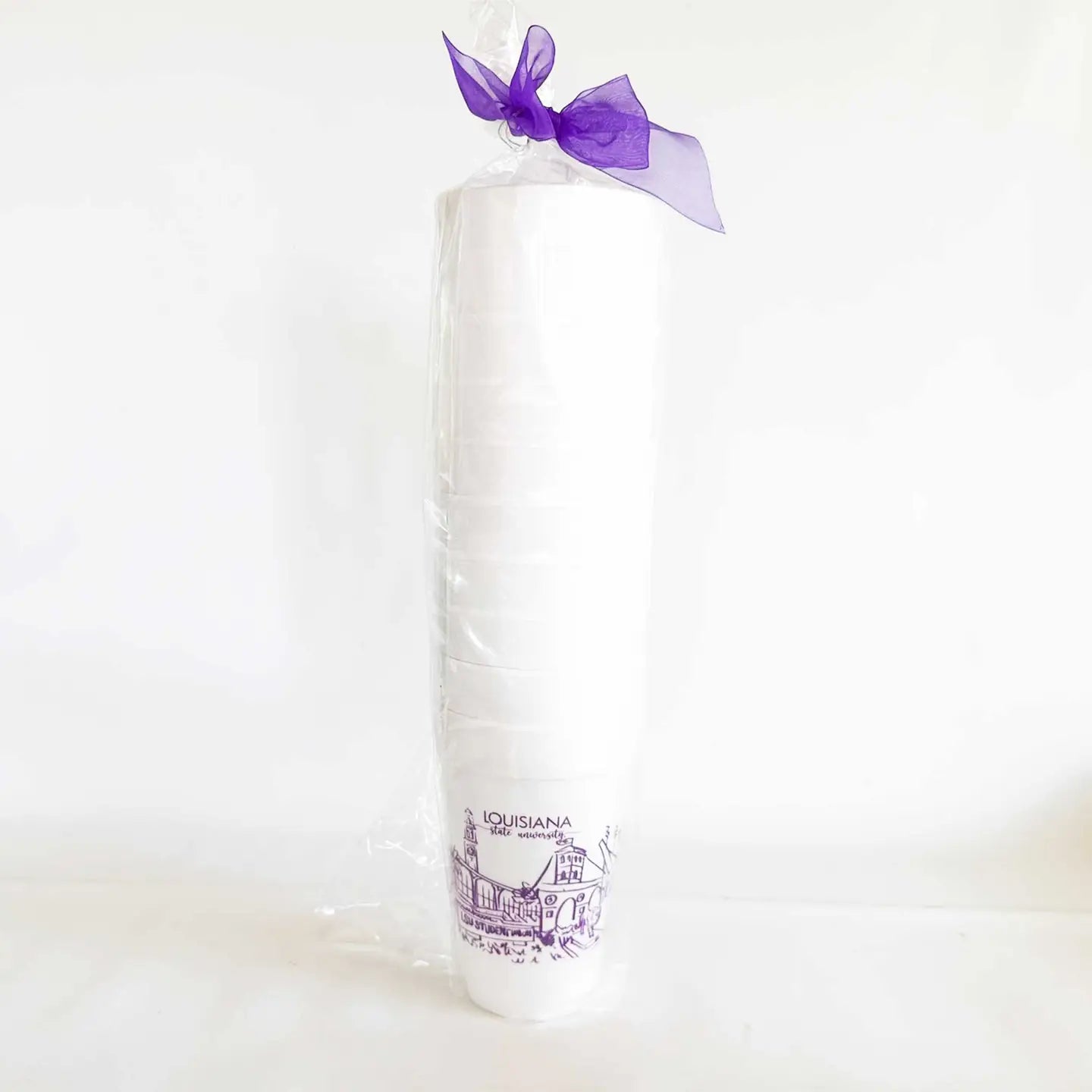 LSU Skyline Foam Cup Sleeve