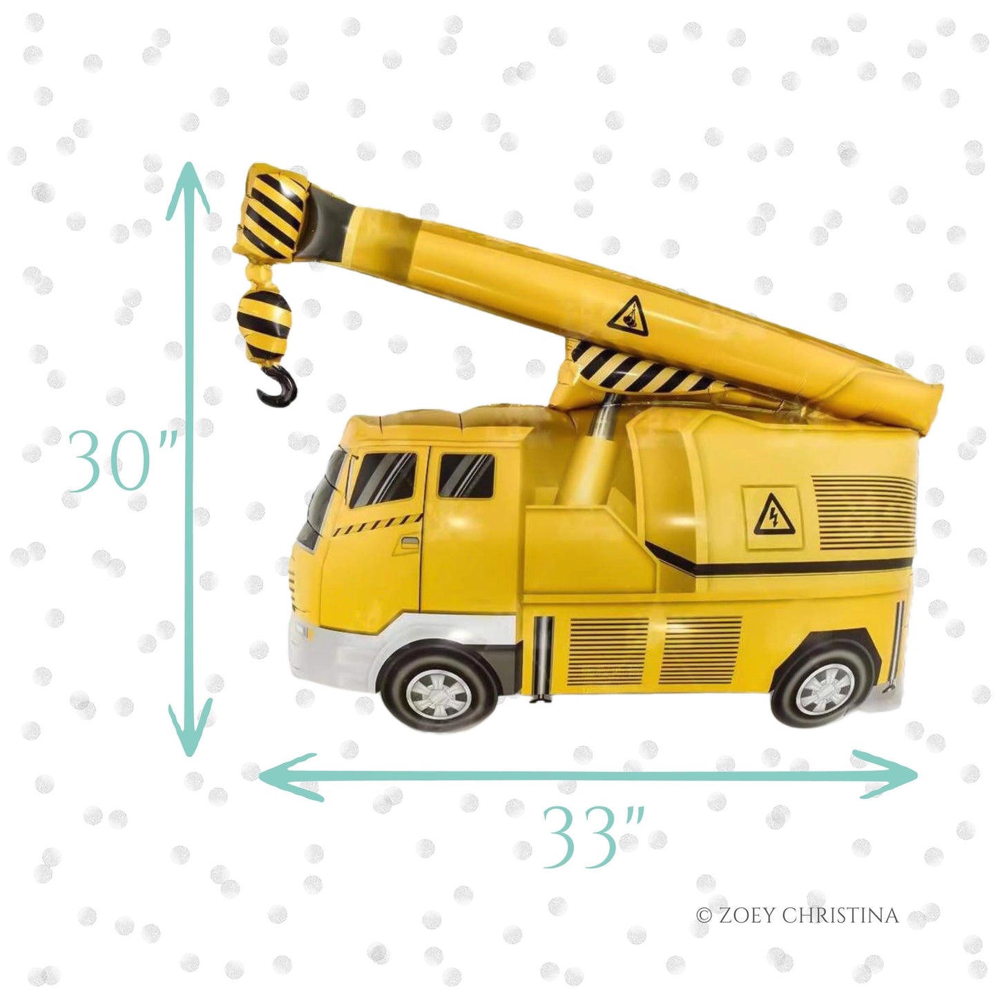 33" Crane Construction Mylar