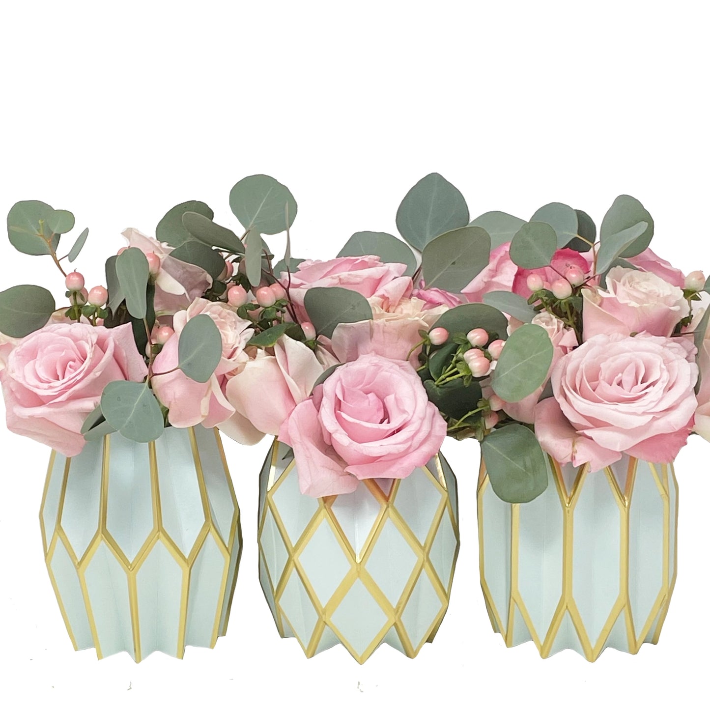 Tiffany Blue Paper Vase Wraps