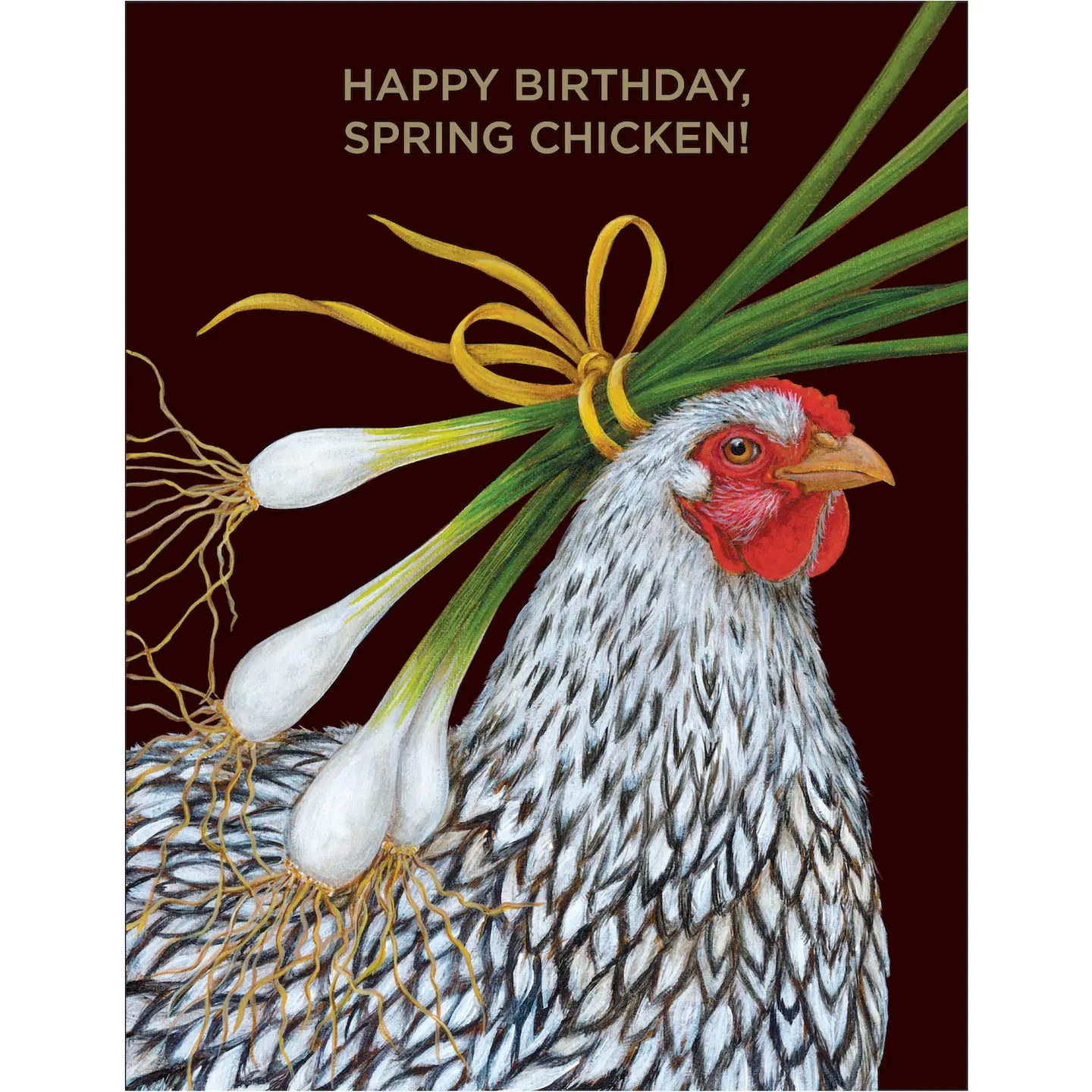 Spring Chicken Birthday Card