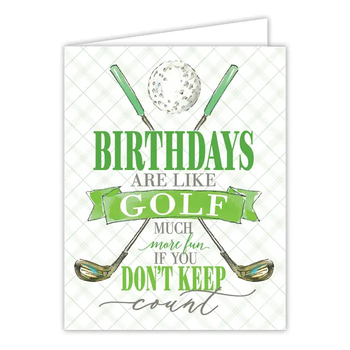 Birthdays Are Like Golf Card