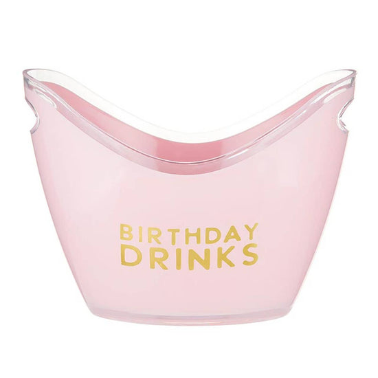Birthday Drinks Acrylic Beverage Bucket
