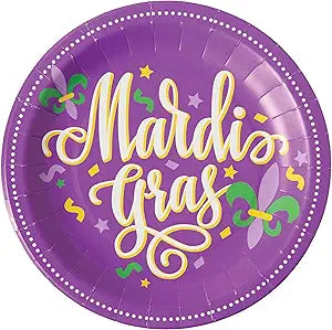 Mardi Gras Dinner Plate