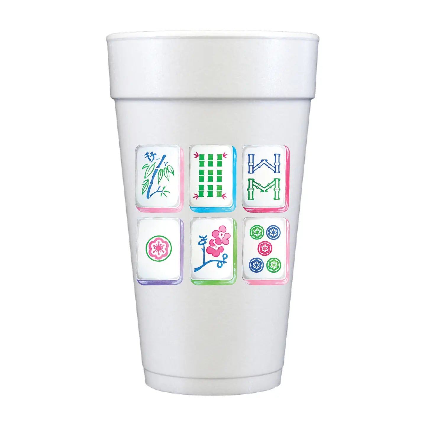 Mahjong Foam Cups