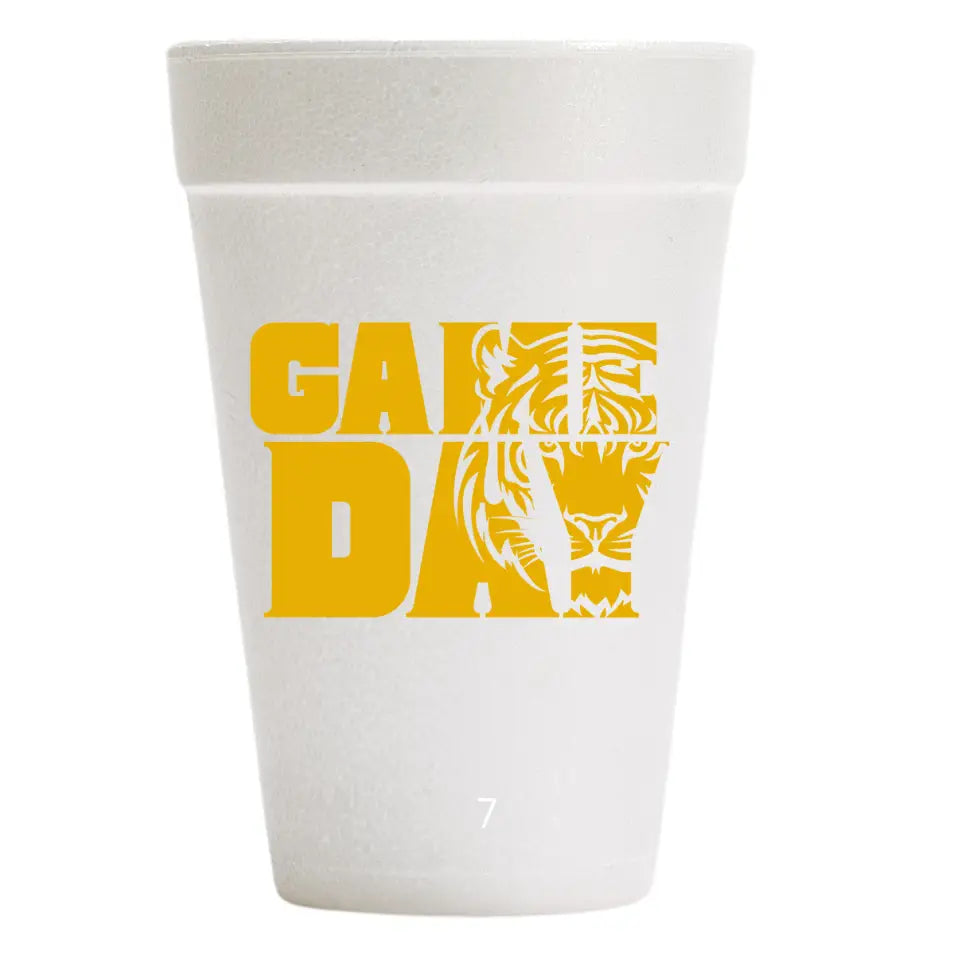 Tiger Game Day Foam Cups