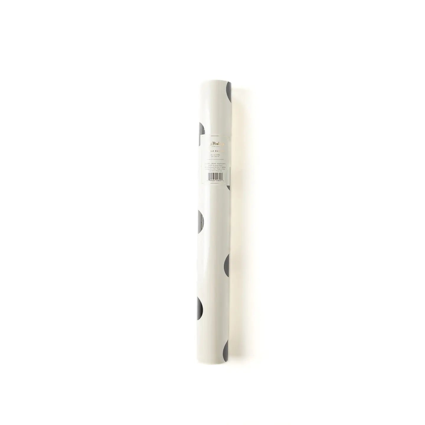 Cream with Black Dots Table Runner