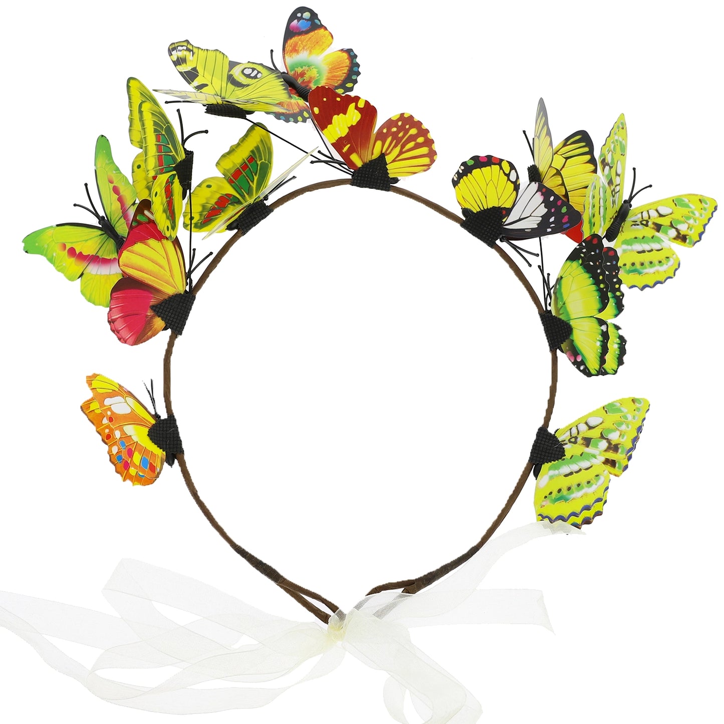 Butterfly Ribbon Closure Headband