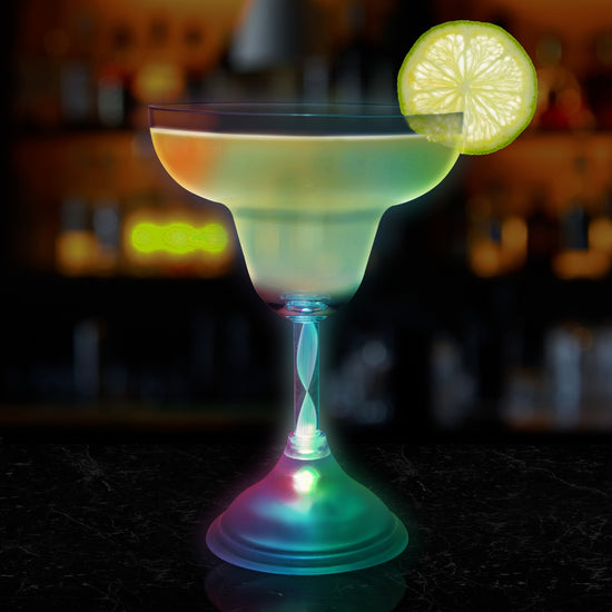 LED Margarita Glass 10 oz