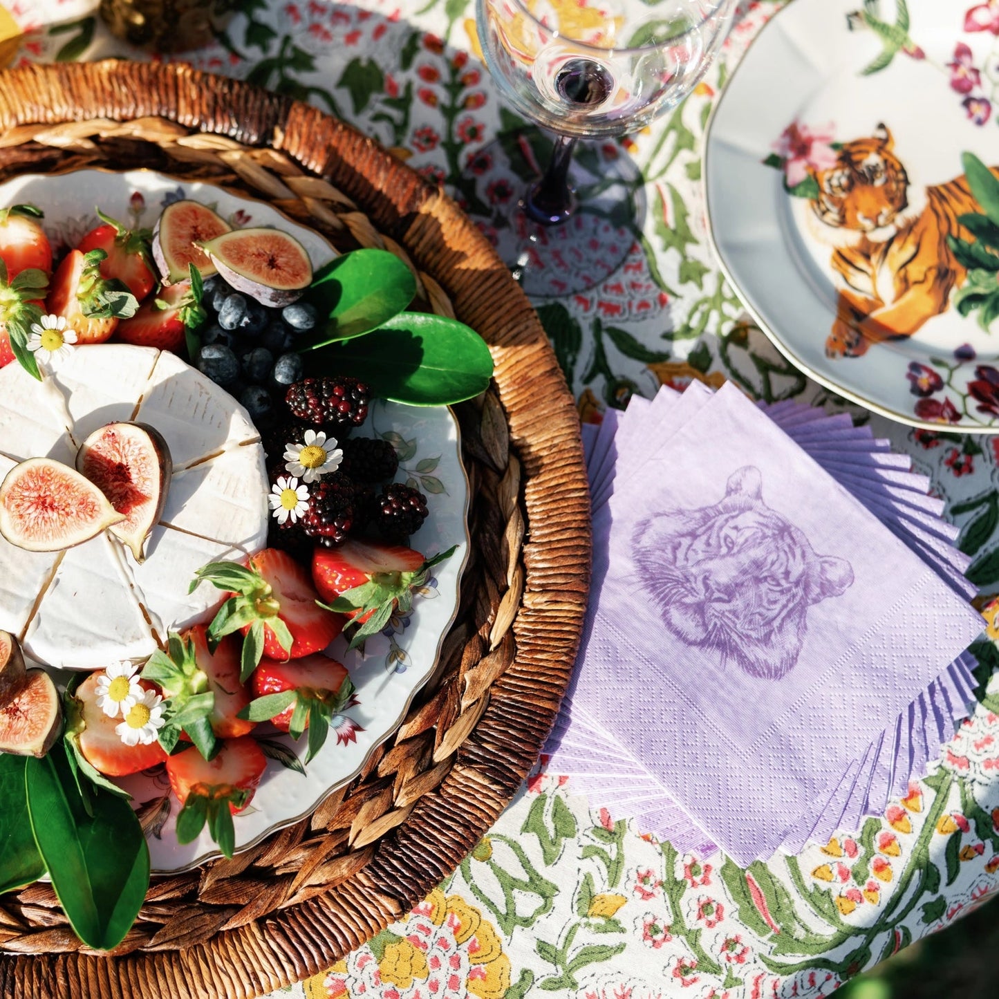 Purple Tiger Cocktail Napkins