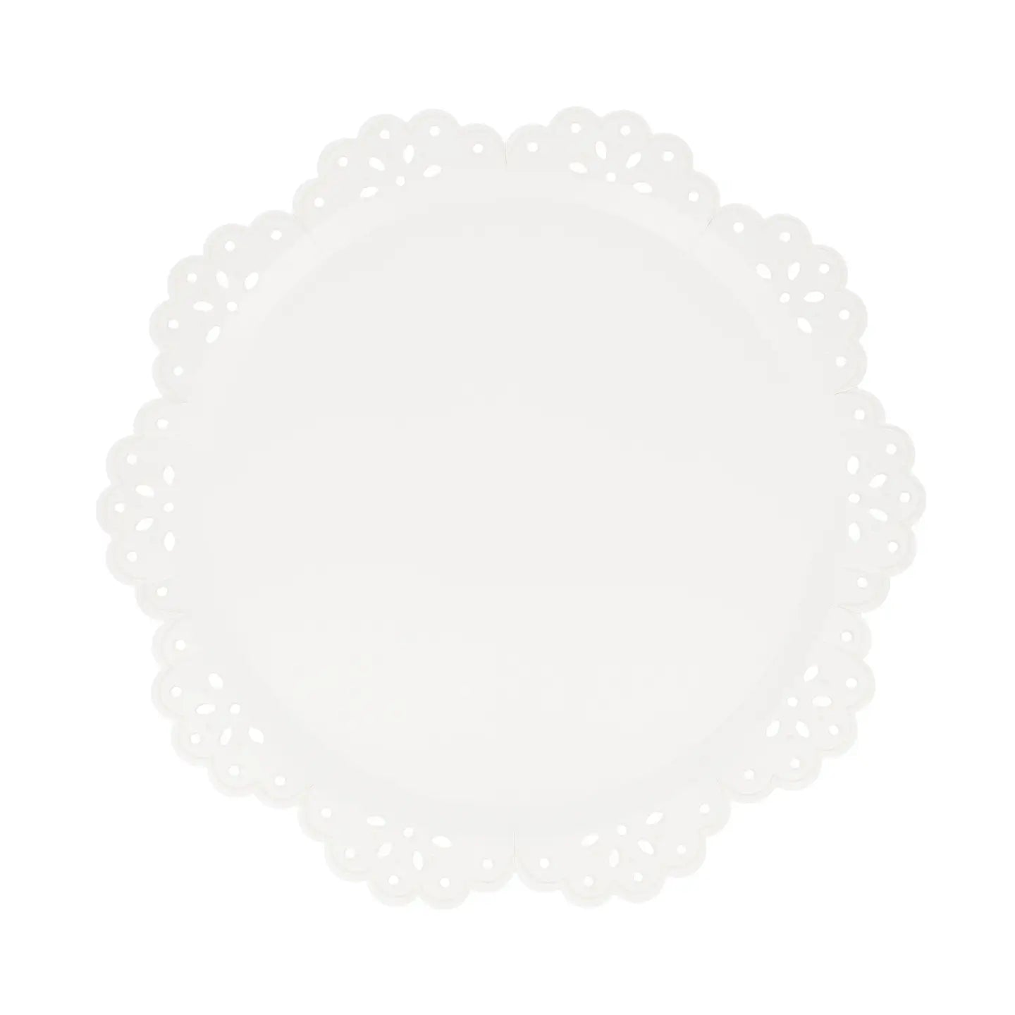 Broderie Anglaise Lace White Side Plates