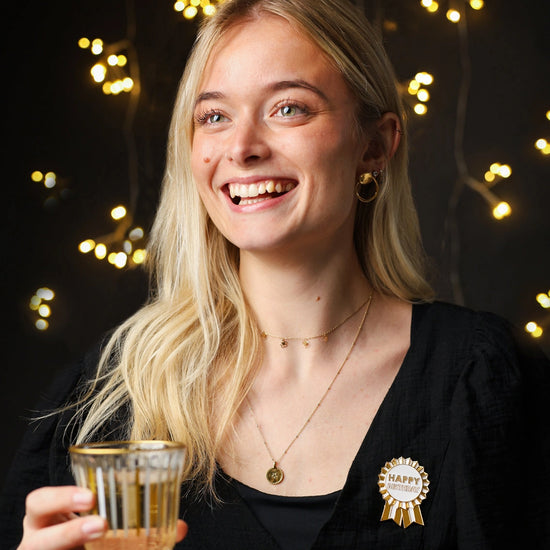 Happy Birthday Enamel Pin Badge