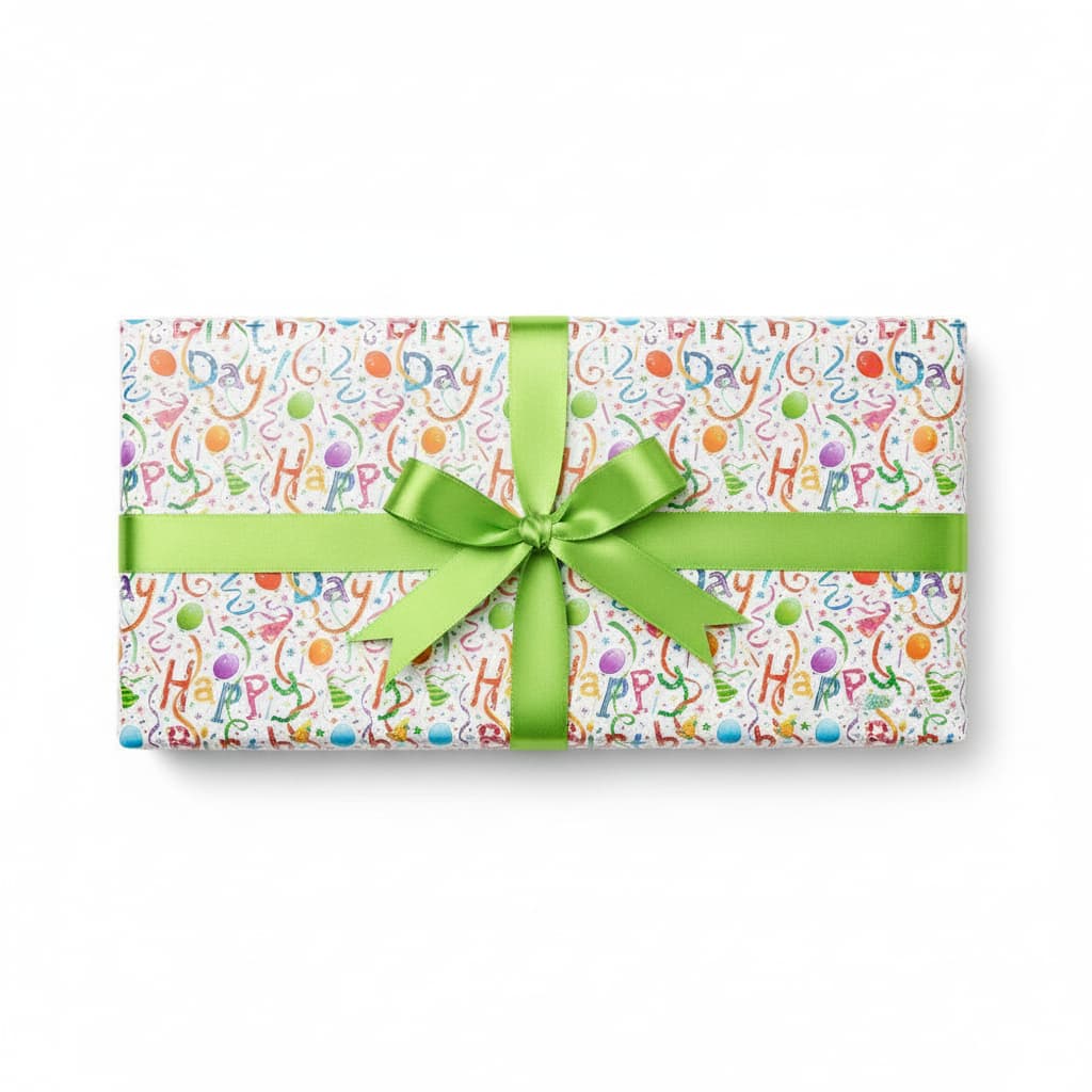 Happy Birthday Wrapping Paper Roll