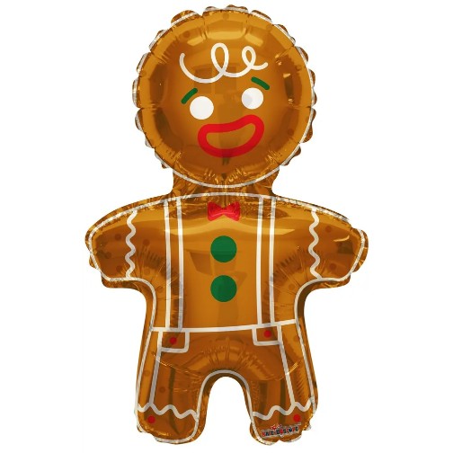 36" Gingerbread Man Christmas Foil Balloon