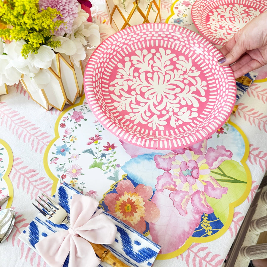 Tobacco Leaf Scalloped Placemats