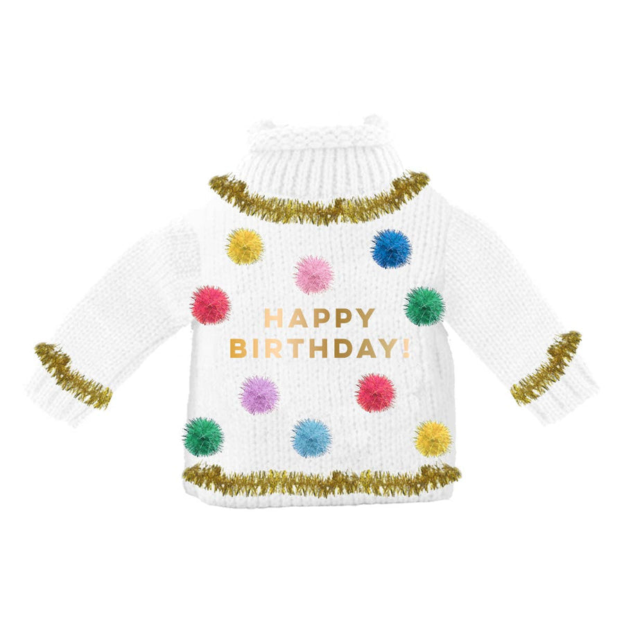 Birthday Wine Bottle Sweater