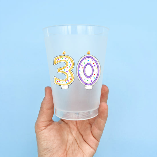 Thirtieth Birthday Party Cup Set