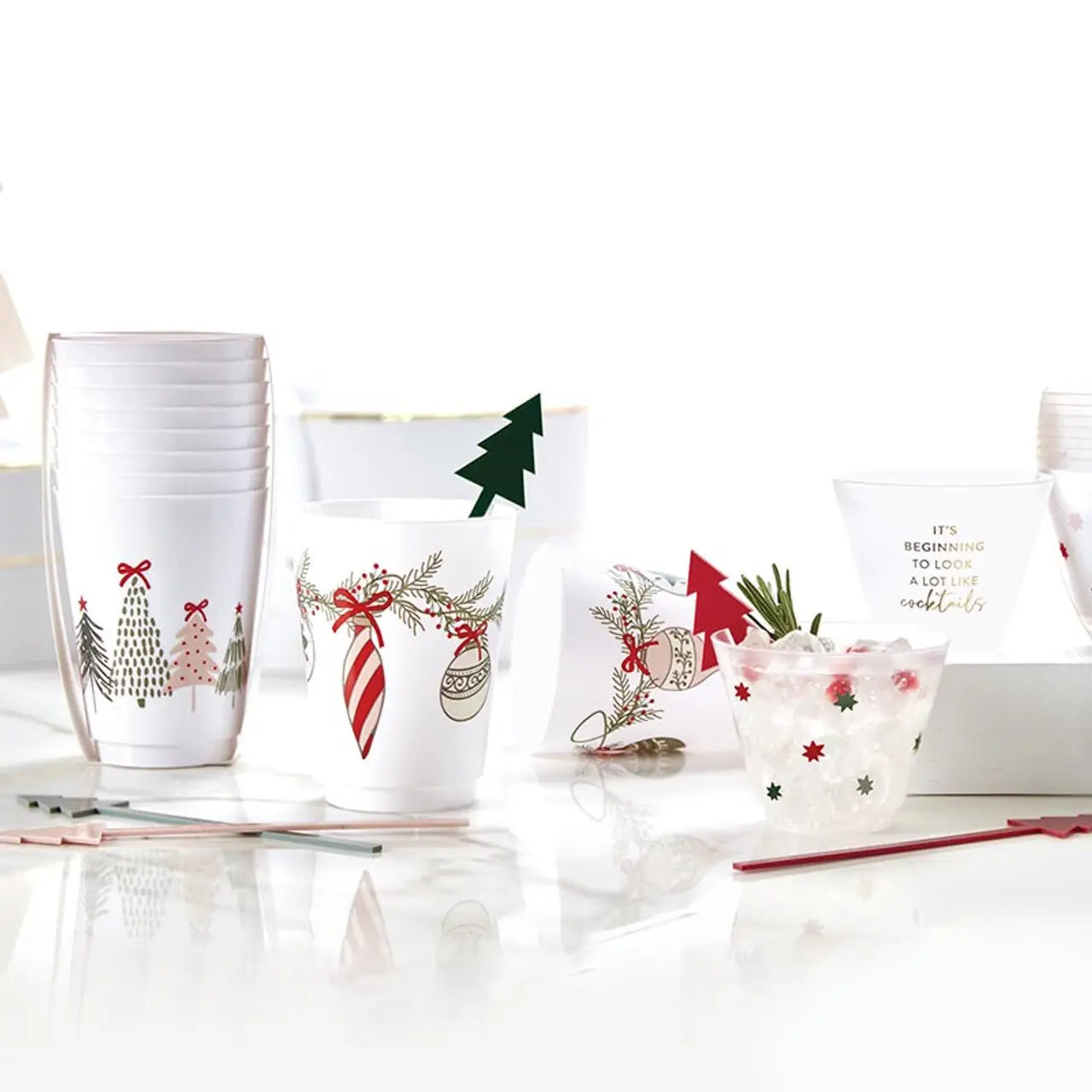 Ornaments Frosted Cups